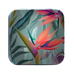 Beauty, Flowers, Green, Huawei Mate Square Metal Box (black) by nateshop