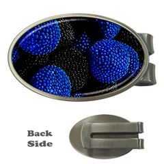 Berry, One,berry Blue Black Money Clips (oval)  by nateshop