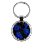 Berry, One,berry Blue Black Key Chain (Round) Front
