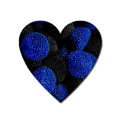 Berry, One,berry Blue Black Heart Magnet