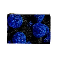 Berry, One,berry Blue Black Cosmetic Bag (large) by nateshop