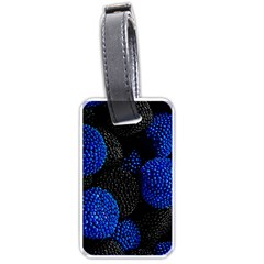 Berry, One,berry Blue Black Luggage Tag (one Side) by nateshop