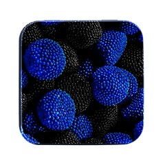 Berry, One,berry Blue Black Square Metal Box (black) by nateshop