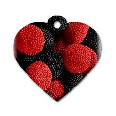 Berry,curved, Edge, Dog Tag Heart (two Sides) by nateshop