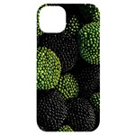 Berry,note, Green, Raspberries iPhone 14 Plus Black UV Print Case Front