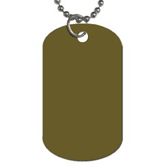 Brown, Color, Background, Monochrome, Minimalism Dog Tag (one Side) by nateshop