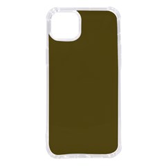 Brown, Color, Background, Monochrome, Minimalism Iphone 14 Plus Tpu Uv Print Case by nateshop