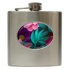 Eaves, Mate, Pink, Purple, Stock Wall Hip Flask (6 Oz) by nateshop