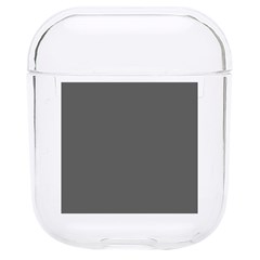 Gray, Color, Background, Monochrome, Minimalism Hard Pc Airpods 1/2 Case by nateshop