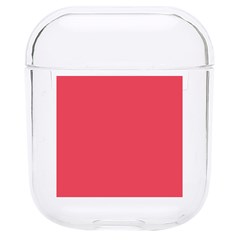 Pink, Color, Background, Monochromic, Minimalism Hard Pc Airpods 1/2 Case by nateshop