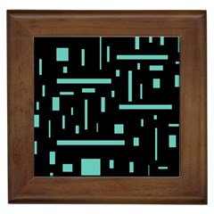 Rectangles, Cubes, Forma Framed Tile by nateshop