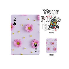 Springpurple Flower On A Purple Background Playing Cards 54 Designs (mini) by nateshop