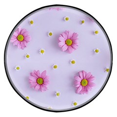 Springpurple Flower On A Purple Background Wireless Fast Charger(black) by nateshop