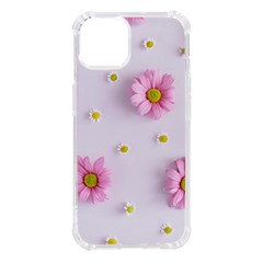 Springpurple Flower On A Purple Background Iphone 14 Tpu Uv Print Case by nateshop