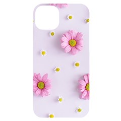 Springpurple Flower On A Purple Background Iphone 14 Plus Black Uv Print Case by nateshop