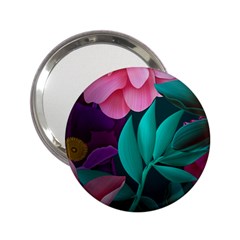 flowers, Mate, Pink, Purple, Stock Wall 2.25  Handbag Mirrors