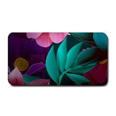 Flowers, Mate, Pink, Purple, Stock Wall Medium Bar Mat by nateshop