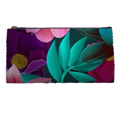 Flowers, Mate, Pink, Purple, Stock Wall Pencil Case by nateshop