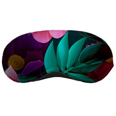 Flowers, Mate, Pink, Purple, Stock Wall Sleep Mask