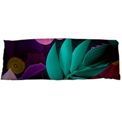 Flowers, Mate, Pink, Purple, Stock Wall Body Pillow Case (dakimakura) by nateshop