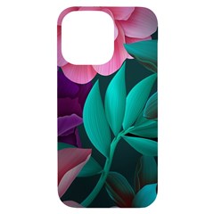 Flowers, Mate, Pink, Purple, Stock Wall Iphone 14 Pro Max Black Uv Print Case by nateshop