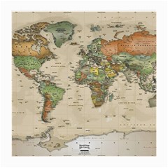 Vintage World Map Aesthetic Medium Glasses Cloth