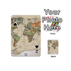 Vintage World Map Aesthetic Playing Cards 54 Designs (mini)