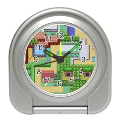 Pixel Map Game Travel Alarm Clock