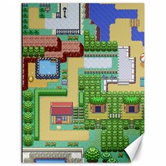 Pixel Map Game Canvas 12  X 16 