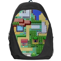 Pixel Map Game Backpack Bag