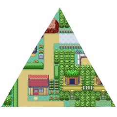 Pixel Map Game Wooden Puzzle Triangle