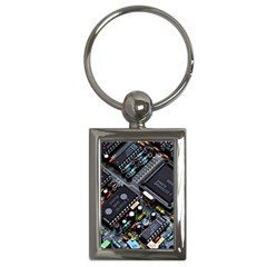 Motherboard Board Circuit Electronic Technology Key Chain (rectangle)