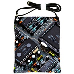 Motherboard Board Circuit Electronic Technology Shoulder Sling Bag
