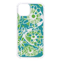 Mazipoodles Love Flowers - Teal Green Iphone 13 Tpu Uv Print Case by Mazipoodles