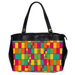 Abstract-background Oversize Office Handbag (2 Sides) by nateshop