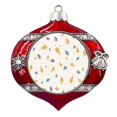 Background-24 Metal Snowflake And Bell Red Ornament by nateshop