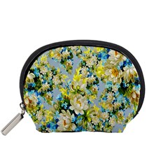 Background-flowers Accessory Pouch (small) by nateshop