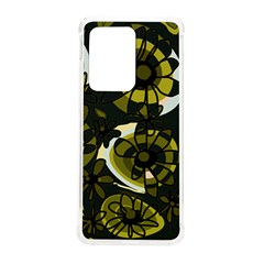 Mazipoodles Love Flowers - Dark Green Olive Black Samsung Galaxy S20 Ultra 6 9 Inch Tpu Uv Case by Mazipoodles