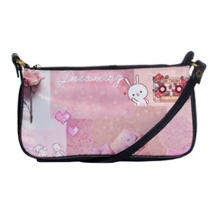 Pink Aesthetic, Clouds, Cute, Glitter, Hello Kitty, Pastel, Soft Shoulder Clutch Bag by nateshop