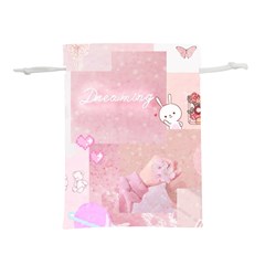 Pink Aesthetic, Clouds, Cute, Glitter, Hello Kitty, Pastel, Soft Lightweight Drawstring Pouch (s) by nateshop