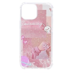 Pink Aesthetic, Clouds, Cute, Glitter, Hello Kitty, Pastel, Soft Iphone 13 Mini Tpu Uv Print Case by nateshop