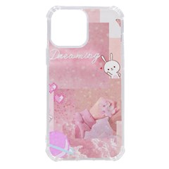Pink Aesthetic, Clouds, Cute, Glitter, Hello Kitty, Pastel, Soft Iphone 13 Pro Max Tpu Uv Print Case by nateshop