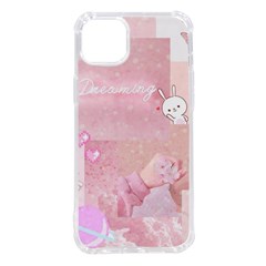 Pink Aesthetic, Clouds, Cute, Glitter, Hello Kitty, Pastel, Soft Iphone 14 Plus Tpu Uv Print Case by nateshop