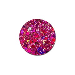 Pink Glitter, Cute, Girly, Glitter, Pink, Purple, Sparkle Golf Ball Marker (10 pack)