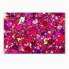 Pink Glitter, Cute, Girly, Glitter, Pink, Purple, Sparkle Postcards 5  X 7  (pkg Of 10) by nateshop