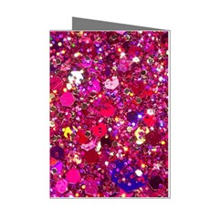 Pink Glitter, Cute, Girly, Glitter, Pink, Purple, Sparkle Mini Greeting Cards (Pkg of 8)