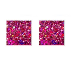 Pink Glitter, Cute, Girly, Glitter, Pink, Purple, Sparkle Cufflinks (Square)