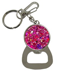 Pink Glitter, Cute, Girly, Glitter, Pink, Purple, Sparkle Bottle Opener Key Chain