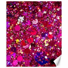 Pink Glitter, Cute, Girly, Glitter, Pink, Purple, Sparkle Canvas 8  x 10 