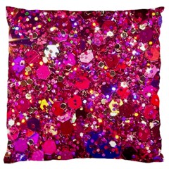 Pink Glitter, Cute, Girly, Glitter, Pink, Purple, Sparkle Standard Premium Plush Fleece Cushion Case (two Sides)